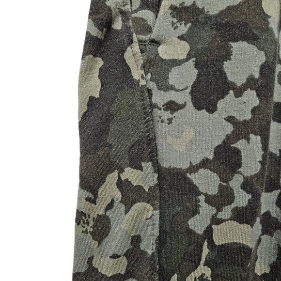 VINTAGE STYLE OLIVE BROWN TAN FLORAL CAMO PRINT CUSTOM SWEATPANTS  XL - Picture 4 of 5